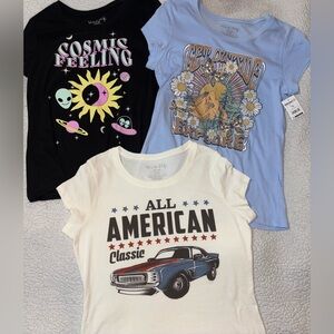 🌺 3 For $20 ~ NWT Bundle Of 3 Wound Up Tees Shirts Women’s Size XL XXL